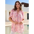 thumbnail image 2 of Roaman's Women's Plus Size Ruffle Sleeve Blouse, 2 of 2