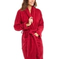 thumbnail image 3 of Women Shawl Collar Ladies Bathrobe Terry Cotton Kimono Collar Luxury Spa Robes, 3 of 6