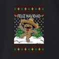 thumbnail image 3 of Wild Bobby Feliz Navidad Dancing Gingerbread Man Unisex Sweater | Holiday Crewneck Sweatshirt, 3 of 5