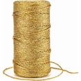 thumbnail image 1 of Hilo metálico decorativo de 100 m, hilo dorado de 1,5 mm, hilo para joyería, manualidades, envoltura de regalos y regalos de boda, 1 of 4
