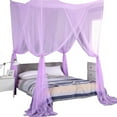 thumbnail image 1 of Red de cama Mosquiteras Mosquitera Cama Cama grande con mosquitera Camas Dormitorio Cubierta de cama Protección contra insectos voladores,Púrpura,11 kaili Sencillez, 1 of 5