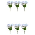 thumbnail image 4 of Yuarrent 3 piezas de flores artificiales realistas, decoración de bajo mantenimiento para el hogar o el jardín, durabilidad duradera, blanco blanco 2Conjunto, 4 of 6