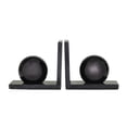 thumbnail image 6 of CosmoLiving by Cosmopolitan 7" Orb 7 lbs Black Marble Bookends (Set of 2), 6 of 7