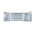 thumbnail image 5 of innoci-USA  Zeus LED Double Door Wall Mount Mirrored Lighted Medicine Cabinet Vanity Featuring IR Sensor, Tempered Glass Shelves, 5 of 5