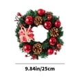 thumbnail image 3 of Gift Bag Christmas Wreath Door Hanging 25/35cm Rattan Diy Decorative Rattan Christmas Decorations, 3 of 6