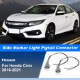 thumbnail image 2 of Unique Bargains 2pcs Side Marker Light Pigtail Connector for Honda Civic 2016-2021 Turn Signal Wiring with Heat Shrink Tubes, 2 of 7