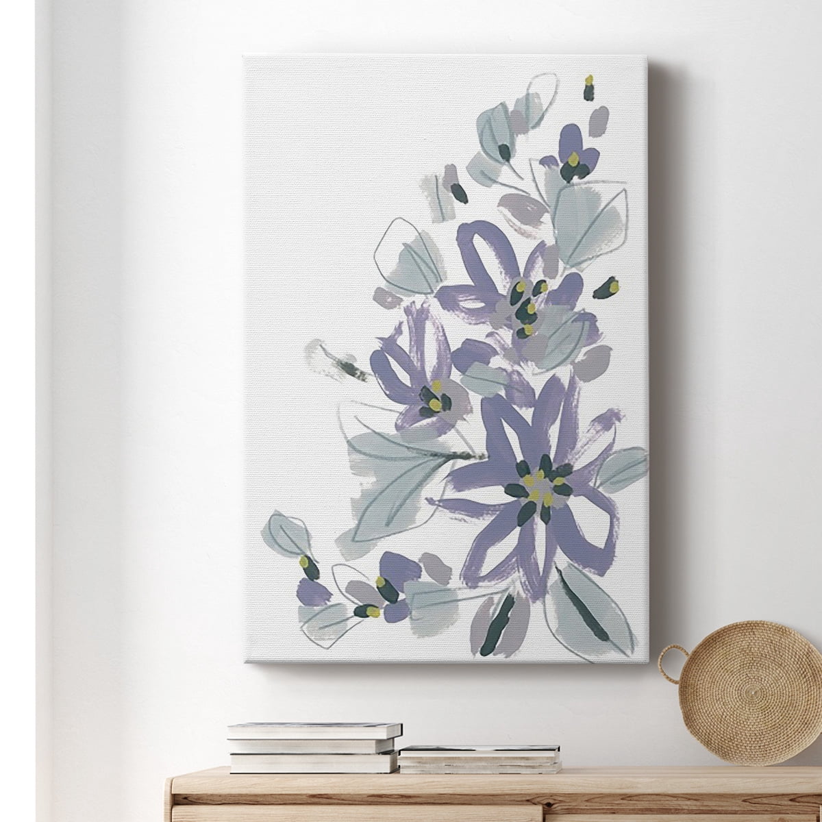 Periwinkle Patch IV Premium Gallery Wrapped Canvas - Ready to Hang