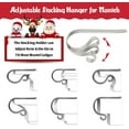 thumbnail image 5 of Christmas Stocking Holder,4 Pack Stocking Holders for Mantle,Non-Slip Stockings Holders for Christmas Decorations for Mantel Fireplace with Adjustable Design,Silver, 5 of 15