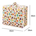 thumbnail image 2 of Sac de Rangement en Coton et Lin Imprimé Boîte de Rangement Anti-Humidité Sac de Rangement Doux, 2 of 5