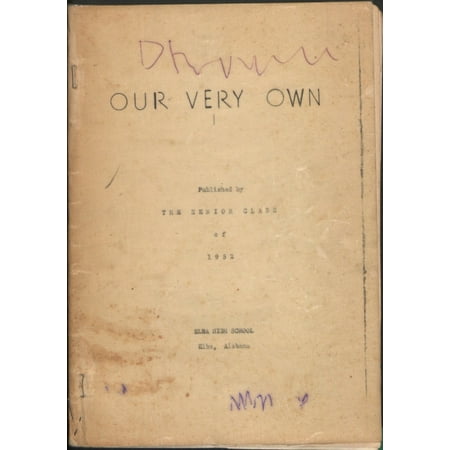 (Custom Reprint) Yearbook: 1952 Elba High School - Elbala Yearbook (Elba AL)