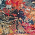 thumbnail image 6 of SAFAVIEH Monaco Aline Abstract Colorful Area Rug, Blue/Orange, 9' x 12', 6 of 7