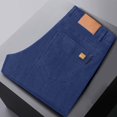 thumbnail image 6 of Mens Baggy Jeans Relaxed Fit Straight Leg Jeans Summer Denim Pants, 6 of 8