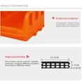 thumbnail image 4 of Almacenamiento Contenedor De Almacenamiento Montado En La Pared 8 Contenedores Apilables Y 3 Rieles Organizador De Almacenamiento Colgante De Plástico Para Garaje Para Tornillos,, 4 of 7