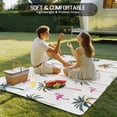 thumbnail image 4 of Palm Trees Outdoor Rug 6x9 Ft - Reversible Patio Rug Outdoor Camping Rugs, Watercolor Tropical Flamingo Summer Washable Indoor Outdoor Area Rugs, Non-Slip Outdoor Carpet Runner for Deck/Porch, 4 of 8