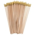 thumbnail image 3 of CIMAXIC Party 50pcs Mini Wooden Flag Rods with Gold Flag Caps Handheld Flag Sticks for DIY Crafts Party Decorations Event Celebrations School Projects,9.84"X0.2"X0.2", 3 of 5