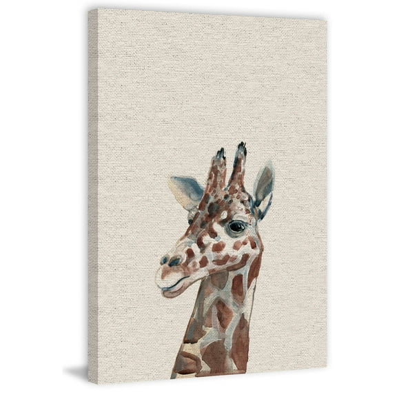 Friendly Giraffe II Painting Print on Wrapped Canvas