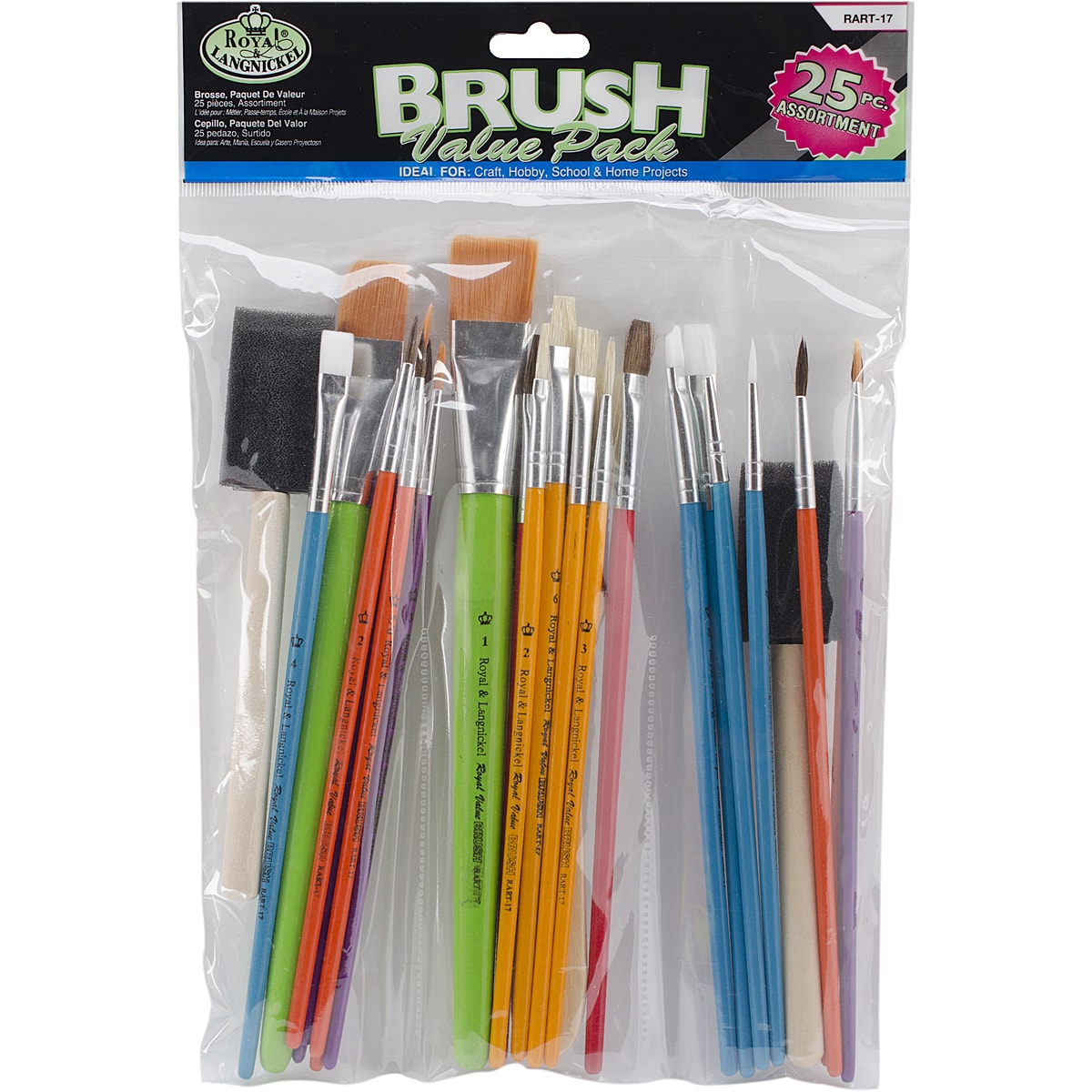 Royal & Langnickel 25-Piece Brush Value Pack, Assorted Sizes - image 2 of 2