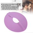 thumbnail image 4 of Cape de coiffure imperméable en silicone pour salon de coiffure, châle rond, violet, 4 of 4