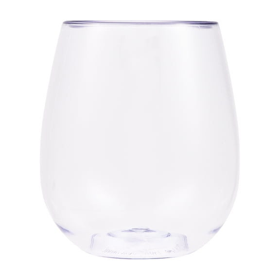 Plastic Stemless Wine Tumbler, Clear, 18 oz, Patriotic by Way To Celebrate