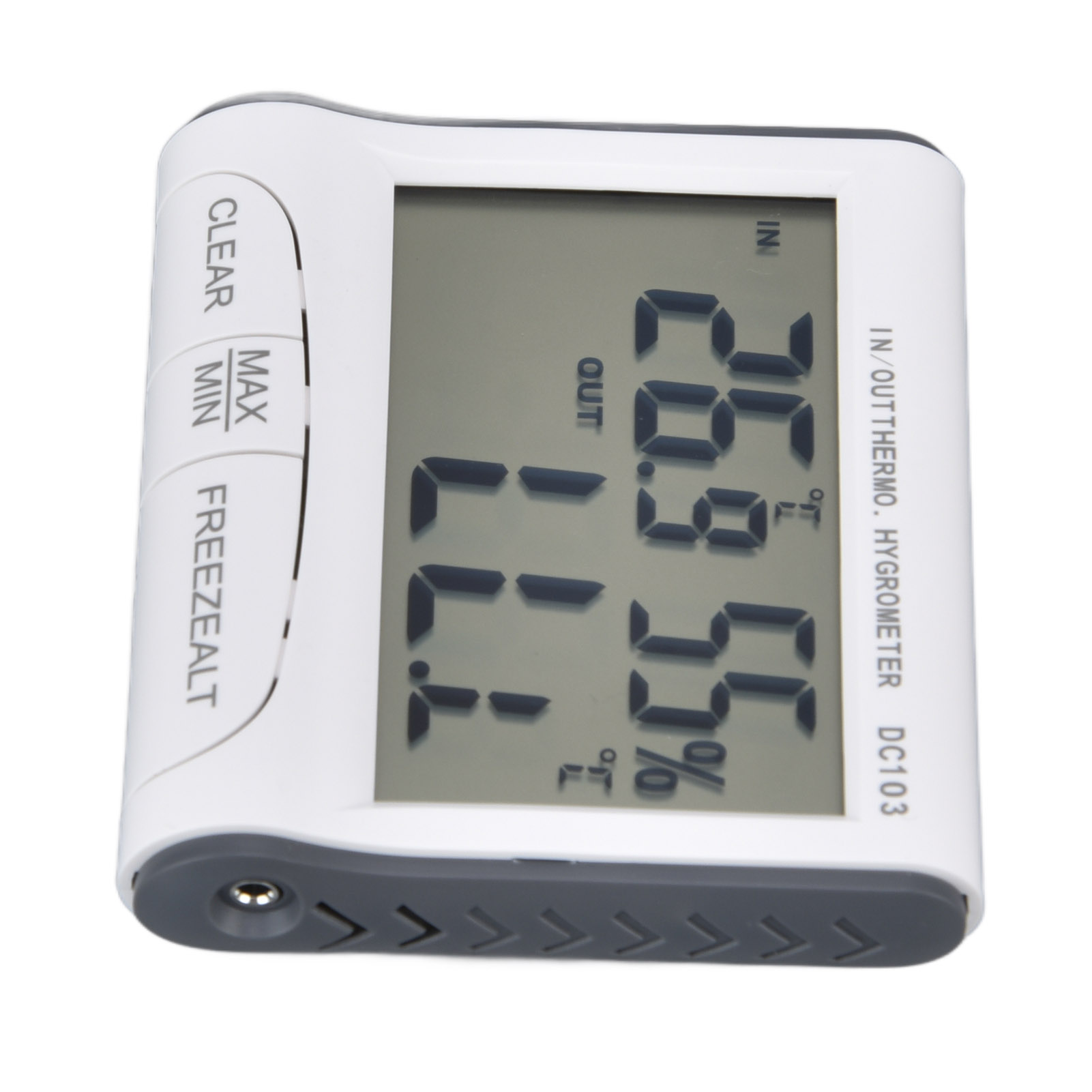 Indoor Thermometer, Dual Screen Display Plastic Material 8x7x1.6cm Humidity Meter Digital Storage Function  For Recording For Measurement