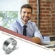 thumbnail image 4 of Anillo de acero inoxidable Sonducket 8 mm unisex anzuelo irregular, 4 of 6