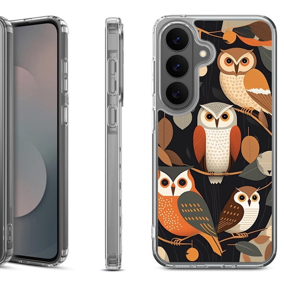 Shockproof Phone Case for Samsung Galaxy A37 5G, by OneToughShield - Owl Mix