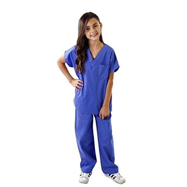 Juego de disfraz de rol suave Natural Uniforms para niños azul ceil 7