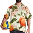thumbnail image 4 of Peach Men's Casual Poplin Button Down Short Sleeve Shirts for Summer Beach - Unisex, 4 of 6