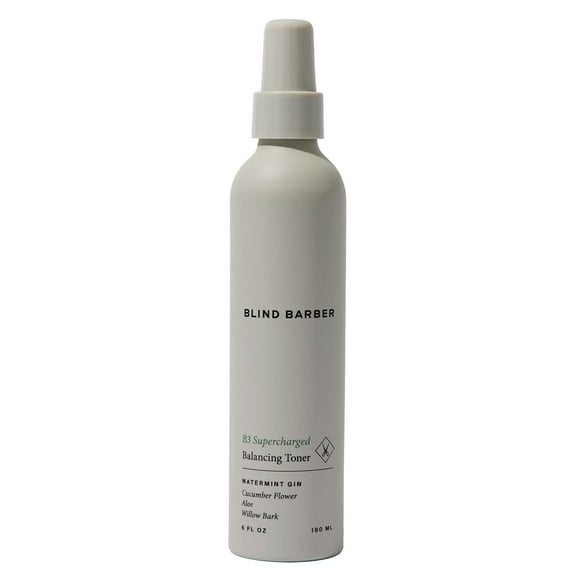 Blind Barber B3 Tónico equilibrante sobrealimentado - Tónico para hombres con refrescante aroma a menta - Formulado con aloe de pepino y corteza de sauce para hidratar y equilibrar la piel - Tónicos p