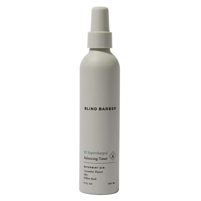 Blind Barber B3 Tónico equilibrante sobrealimentado - Tónico para hombres con refrescante aroma a menta - Formulado con aloe de pepino y corteza de sauce para hidratar y equilibrar la piel - Tónicos p