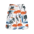 thumbnail image 4 of SOOMLON Men Swim Trunks Long Big and Tall Beach Shorts Quick Dry Swim Shorts with Liner Pockets Palm Tree Board Shorts, 4 of 7