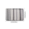 thumbnail image 2 of A Concise Colorful Striped Faux Pashmina Floor Mat Bathroom Sink Area Skidproof Mat Living Room Entryway Doormat Absorbent Anti Slip Rug 23.62X15.75 Inches, 2 of 6