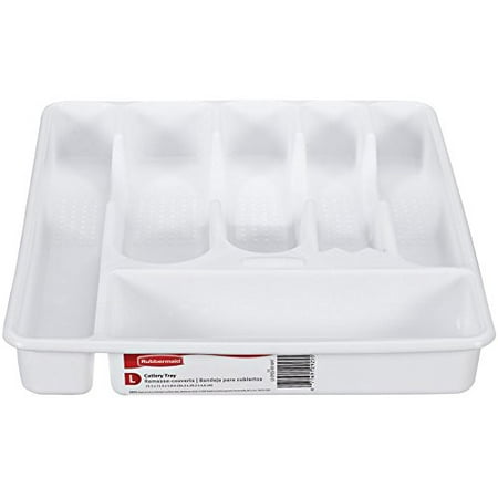 Large Cutlery Tray - Rubbermaid Cutlery Tray Large White