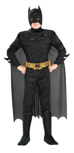 Batman Dark Knight Rises Childs Deluxe Muscle Chest Batman Costume with Mask Small 