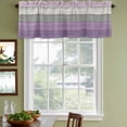thumbnail image 4 of Purple Grey Wood Grain Valances for Windows, Decorative Rod Pocket Window Valance Curtains, Ombre Rustic Retro Wooden Plank Short Curtain Drapes for Kitchen/Living Room, 2 Panels, 42" W x 12" L, 4 of 8