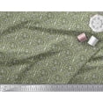 thumbnail image 3 of Soimoi Crepe Silk Fabric Leaves & Floral Block Print Fabric by The Yard 42 Inch Wide, 3 of 3