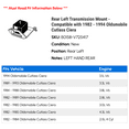 thumbnail image 2 of Rear Left Transmission Mount - Compatible with 1982 - 1994 Oldsmobile Cutlass Ciera 1983 1984 1985 1986 1987 1988 1989 1990 1991 1992 1993, 2 of 2
