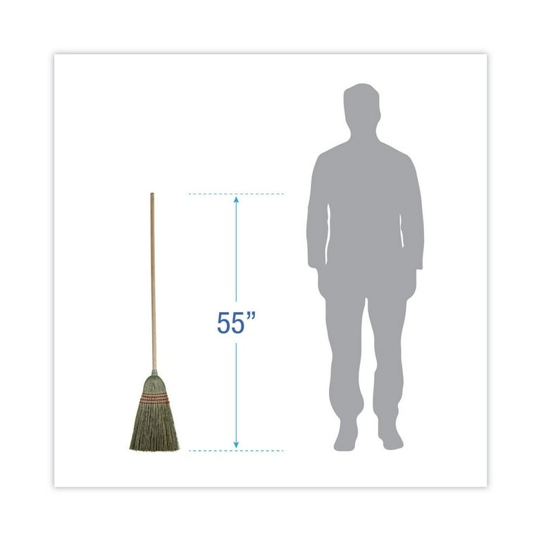 Mixed Fiber Maid Broom, Mixed Fiber Bristles, 55 Mixed Fiber Maid Broom, Mixed Fiber Bristles, 55