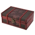 thumbnail image 3 of Vintage Wooden Jewelry Storage Box Handmade Wooden Decorative Book Box(Grape), 3 of 8