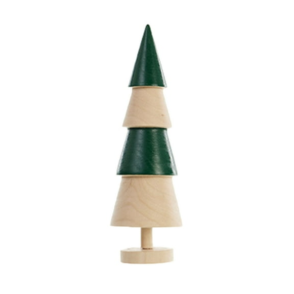 Wooden Christmas Trees Handmade Tree Shaped Wood Sculpture Mini Wooden Christmas Trees For Arts Crafts Xmas Holiday Party Accessories Desktop Ornament Home Decor