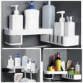 thumbnail image 1 of Mistaha 1 pcs Corner Shower Shelf Bathroom Shampoo Shower Shelf Holder Kitchen Storage Rack Organizer Wall Mounted, 1 of 8