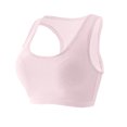 thumbnail image 4 of Women's Sports Bra Ladies Traceless Comfortable No Steel Ring Breathable Gathering Bra Woman Underwear Bras for Women No Underwire Pink L, 4 of 4