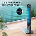 thumbnail image 2 of 42" Tower Fan, Oscillating Tower Fan With 3 Modes, 4 Wind Speeds, 12H Timers, 90°Oscillation & 135° Vertical, Standing Fans For Home, 2 of 5