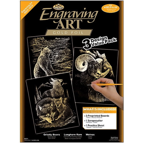 Foil Engraving Art Kit Value Pack, 83/4" x 111/2"