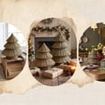 thumbnail image 6 of Farmhouse Christmas Decor,Rustic Resin Christmas Trees Ornaments ,Xmas Tabletop Centerpiece for Mantel Fireplace Home Tiered Tray Holiday Party Decor, 6 of 6