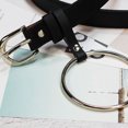 thumbnail image 4 of Waist Strap Vintage Artificial Leather Belt Fashion Women's Vintage Artificial Leather Belt Geometric Ring Buckle Belt Waist Strap Waistband ANGGREK Vintage Artificial Leather Belt, 4 of 8