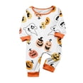 thumbnail image 2 of Grblisyd Halloween Family Matching Pajamas Sets Ghost Pumpkin Print Short Sleeve Top & Pants Two Piece Set Sleepwear Pjs, 2 of 3