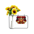 thumbnail image 1 of Arte Abstracto Unbranded dibujo Totem indio cara jarrón de girasol artificial tarjeta de bendición, 1 of 3
