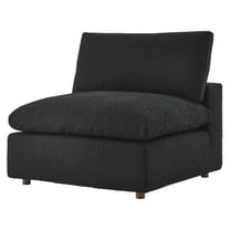 Modular Modular Sofa Chair, Black, Fabric, Living Kitchen Cafe Bistro Hospitality Restaurant, Modern Contemporary HB34618