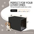 thumbnail image 6 of NEH Dog Crate Cover, Waterproof Crate Cover Outdoor Indoor, Small Dog Crate Cover, Universal Fit Wire Crate Cover, Breathable Privacy Kennel Cover - Fits Pet Crates 30"L x 19"W x 21"H, 6 of 9